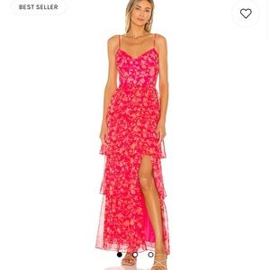 Amanda Uprichard Floral Ruffle Dress